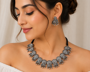 Conjunto de compromiso y boda bohemio tribal de aleación de cobre chapado en oro con engaste de bisel, motivo de amantes, cristal/stras de moda - Product Image 3
