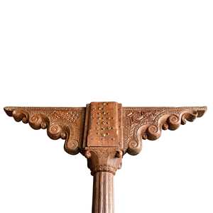 Columna Decorativa Tallada a Mano en Madera de Teca Sólida de Estilo Indio Vintage para Proyectos de Templos, Villas y Hoteles |   Mix Match 1 Contenedor - Product Image 5