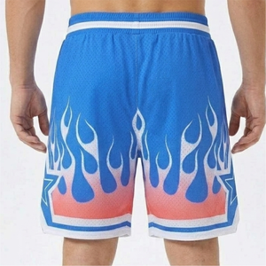 Shorts de basketball pour hommes de haute qualité, décontractés, couleur unie, légers, anti-plis, taille élastique, service OEM, prix de gros - Product Image 4