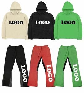 Fabricante de Ropa Personalizada |   Conjunto de Sudadera con Capucha y Pantalones Deportivos con Bordado Desgastado |   Poliéster/Algodón Ligero, Cortavientos, Informal - Product Image 2