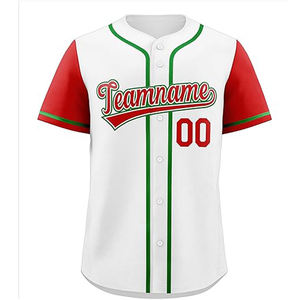 Maillots de baseball personnalisés OEM, très demandés, respirants, anti-UV, séchage rapide, 100% polyester, impression personnalisée, broderie, pour hommes - Product Image 2