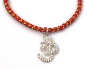 Bracelet en cordon tressé réglable plaqué or 18 carats avec breloque en zircon - Style minimaliste - Product Image 4