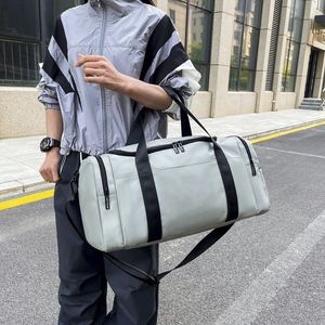 Oxford Gym Duffel Bag 20-30L Zipper Closure Adjustable Strap Unisex Casual Sports Travel Bag Solid Color Durable Design - Product Image 5