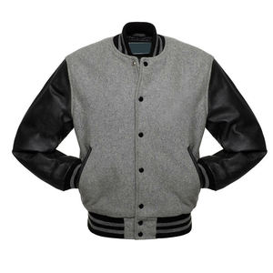 Chaqueta Bomber de Invierno con Bordado Chenille Personalizado, Mangas de Cuero Bordadas, Estilo Universitario - Product Image 2