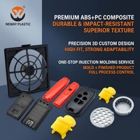 Pièces moulées par injection en plastique ABS PC, couvercle de télécommande, applications industrielles OEM personnalisées, conception 3D, fabrication de pièces moulées