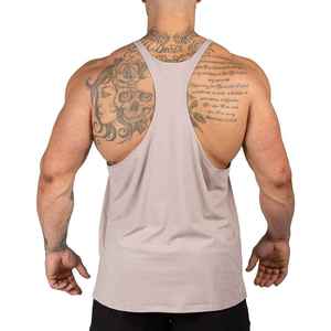2026 New Custom Trendy Casual Workout Stringer Breathable Cotton Polyester Best Design Men's Tank Tops - Product Image 3