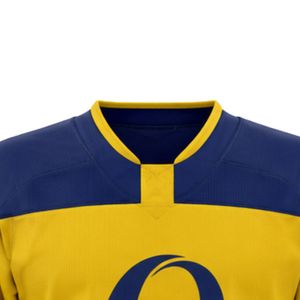Maillot de hockey sur glace jaune et bleu marine à manches longues, uniforme d'équipe léger et respirant, chemise de hockey professionnelle pour hommes et femmes - Product Image 3