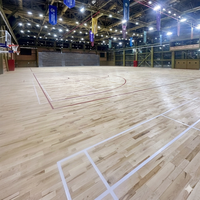 Revêtement de sol en bois pour terrain de basket Sundek Air Cush, antidérapant, en bois d'érable, écologique, absorption des chocs, pour usage intérieur