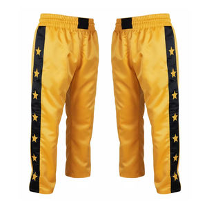 Nouveau pantalon de boxe personnalisé unisexe, plusieurs couleurs, vêtements d'arts martiaux durables, séchage rapide, respirant, 65% polyester, 35% coton, devant - Product Image 3
