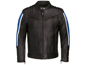 เสื้อแจ็คเก็ตหนังวัวแท้สีดำ BW Mens GS Schwabing รุ่น Cafe Racer Urban/Heritage สำหรับขี่มอเตอร์ไซค์แบบ Roadster  พร้อมมาตรฐานความปลอดภัย CE ระดับ 2 - Product Image 1
