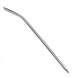 Aiguille de Redon 19,5 cm (7-3/4 pouces) 14 Charr légèrement courbée avec pointe de couteau et extrémité filetée pour usage médical et chirurgical - Product Image 6