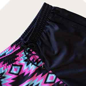 Shorts de course pour hommes en toile OEM, avec logo frontal, séchage rapide, fermeture à cordon, design personnalisé, impression par sublimation, dernières tendances - Product Image 5