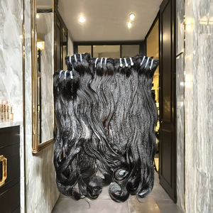 Wholesale Indian Raw <b>Hair</b> Bundles 100% Natural Raw <b>Human</b> <b>Hair</b> Bundle Extension Raw Indian Remy <b>hair</b> Manufacturer From India - Product Image 1