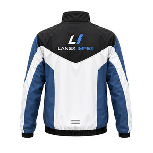 Custom White Black Blue Windbreaker <b>Jacket</b> Lightweight Waterproof Sports <b>Jacket</b> <b>Men</b> Running Training Outdoor Zip Up Windbreaker - Product Image 3