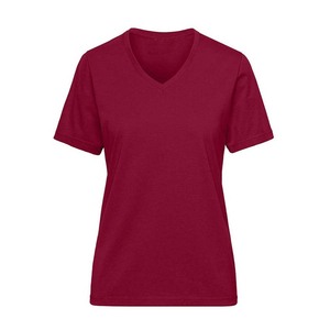 High Quality V-Neck <b>Neutral</b> Cotton Street Hip-Hop Women Adult Fitting T-Shirt Pakistan Made OEM Service T Shirts for Women - Product Image 1