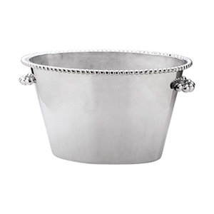 <b>Silver</b> Wine <b>Ice</b> <b>Bucket</b> 10 Litre 5 Bottle Insert Lid Metal Champagne Cooler Tub Knob Handles for Home Bar Party Decor - Product Image 2