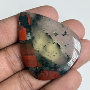 Natural Bloodstone Cabochon Polished Loose Gemstone Oval Shape Heliotrope Designer <b>Stone</b> <b>Beads</b> For Jewelry Making Rings Pendants - Product Image 3