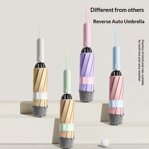 Sombrilla de Protección Solar Automática de Doble Uso con 10 Varillas de Color Hueso, Protección UV, para Sol y Lluvia, con Logotipo Imprimible - Product Image 5