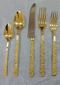 Trending Design Handmade Durable Cutlery <b>Set</b> Luxury Handle Mirror Polish Modern Stainless Steel Dishwasher Safe Five Flatware - Product Image 5