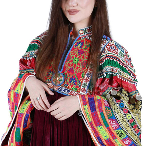 Robe afghane Kuchi pour femmes, robe traditionnelle tribale brodée, maxi, sur mesure, fournisseur OEM avec services OEM de qualité bon marché. - Product Image 4