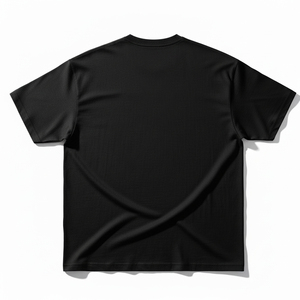 Camiseta Oversize para Hombre con Logo de Diamantes de Imitación Personalizado, Estilo Urbano, Tejido de Poliéster Pesado, Lavado Vintage, Hombro Caído, Diseño Gráfico - Product Image 4