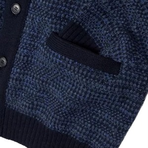 University Unisex <b>Cardigan</b> <b>Sweater</b> with Button V-Neck Long Sleeve Knit Wool/Acrylic Quick-Dry for Winter Customizable Colours - Product Image 5