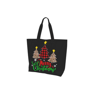 Sac à provisions en toile de coton teint imprimé XL de qualité supérieure écologique avec poche intérieure à poignée imprimée de style bohème - Product Image 2