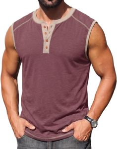 Men's Bodybuilding Tank <b>Top</b> Athletic Lightweight Fitness <b>Vest</b> Cotton Gym Singlet Casual Workout Wear Summer Quick Dry Breathable - Product Image 1