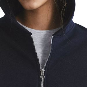 Women's Navy <b>Zip</b>-Up Hoodie Sweatshirt Full <b>Zip</b> <b>Hooded</b> Jacket Casual Fleece Long Sleeve <b>Hooded</b> Sweatshirt for Autumn & Winter - Product Image 6