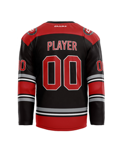Venta al por mayor ropa deportiva personalizada sublimación sarga bordada jersey de hockey sobre hielo pantalones cortos de hockey sobre hielo calcetines de hockey sobre hielo logotipo OEM aceptado - Product Image 3