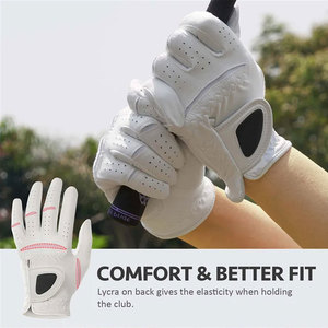 Guantes de Golf para Mujer, para Mano Izquierda, Hechos a Medida, de Microfibra Suave y Transpirable, Cómodos para Deporte - Product Image 2