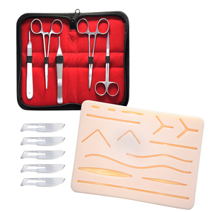 Kit de Entrenamiento de Sutura Quirúrgica Profesional, Kit de Examen Médico de Acero Inoxidable con Almohadilla de Práctica, Certificado CE Clase I - Product Image 4