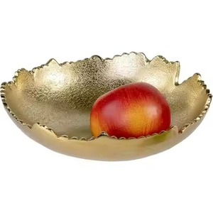Luxury Metal Serving Bowl Stainless Steel Food Bowl Elegant Dining Tableware Salad Fruit Serving Dish Home <b>Table</b> Accent - Product Image 1