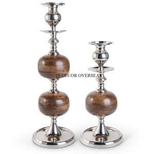 High Grade Gold Plated <b>Top</b> Quality Metal Made Candle Stand With Natural Stone Base Modern Home Hotel Decorative Accessories - Product Image 2