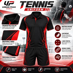 Uniforme de Tenis Premium con Tela Transpirable de Alto Rendimiento, Ajuste Atlético Cómodo y Diseño Flexible para Jugar en la Cancha - Product Image 6
