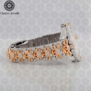 Reloj de Lujo Charm_Jewells para Mujer, de Acero Inoxidable, Caja Redonda, Esfera Analógica de 30 mm, Cierre de Mariposa, Cristal de Zafiro, Movimiento de Cuarzo - Product Image 6