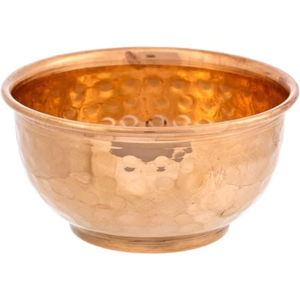 Bol de service en cuivre martelé fait main, style vintage, pour servir les aliments, idéal pour offrir, en promotion - Product Image 1