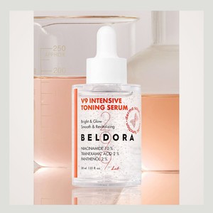 เซรั่มบำรุงผิวหน้าเกาหลี K-Beauty Beldora V Nine Intensive Toning Serum ผลิตในเกาหลี 30 มล. สำหรับทุกเพศ ช่วยปรับผิวให้กระจ่างใส - Product Image 4
