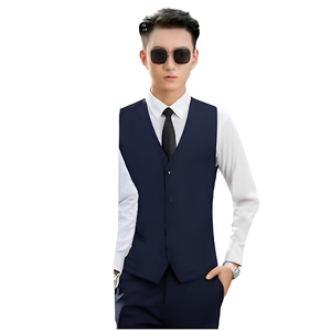 Gilet matelassé classique et intemporel pour homme, style rétro, en polyester/coton, coupe ajustée, sans manches, matelassage sur mesure, idéal pour l'hôtellerie - Product Image 2