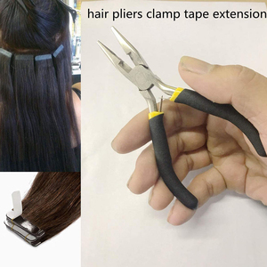 Pince à micro-anneaux en acier inoxydable pour extensions capillaires, outil professionnel d'ouverture et de fermeture de perles, équipement de coiffure de marque - Product Image 5
