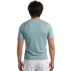 เสื้อยืดกีฬาผู้ชายสีฟ้าไอซ์บลู แห้งเร็ว ระบายอากาศได้ดี น้ำหนักเบา เหมาะสำหรับวิ่ง ออกกำลังกาย ฟิตเนส เทรนนิ่ง แอคทีฟแวร์ เสื้อยืดกีฬา - Product Image 3