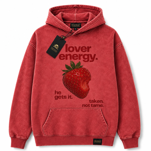 Sudadera con Capucha Roja para Hombre Silk Road Generations, Talla Grande, Algodón French Terry, con Bolsillo y Estampado de Personajes, Ropa Casual de Invierno, OEM - Product Image 5