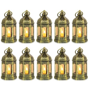 Sheesham Wood Carved <b>Lanterns</b> Wholesale | Hand-Inlaid <b>Brass</b> Temple Light - Product Image 4