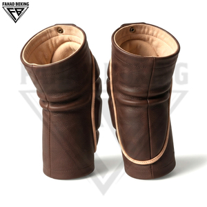 Genouillères en cuir véritable de qualité supérieure, tendance et robustes, pour le travail et la construction, avec rembourrage confortable – Nouveau modèle du fournisseur - Product Image 4