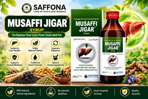 Saffona Jigarox DS Unani Sirop Herbal 200ml Formule Traditionnelle de Bien-être Botanique - Product Image 4