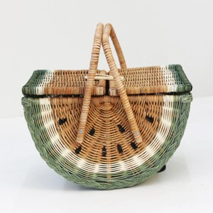 Handwoven picnic <b>baskets</b> rattan wicker hamper <b>with</b> <b>lids</b> factory direct supply storage <b>basket</b> - Product Image 4