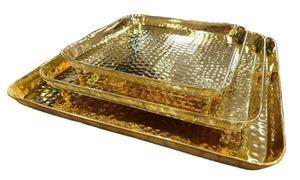 Bol à fruits moderne plaqué or pour comptoir de cuisine/bol à fruits décoratif en laiton poli pour la fête pour l'affichage de fruits frais - Product Image 5