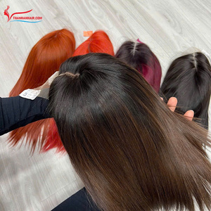 Bone Straight Colored <b>Bob</b> <b>Wig</b> Human Hair HD Lace Middle Part Short <b>Wig</b> Super Double Drawn Ready To Ship - Product Image 1