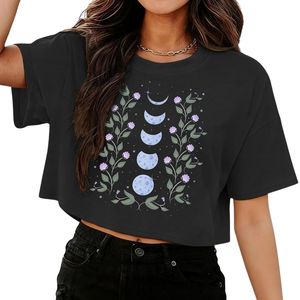 Camisetas Cortas de Verano para Mujer, Transpirables, Coloridas, con Estampado Floral, Estilo Boho, Holgadas, a la Moda - Product Image 4