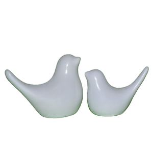 Love Bird Showpiece para decoración del hogar pájaro blanco pareja estatuilla para interior exterior Mesa jardín balcón estante Mesa - Product Image 1